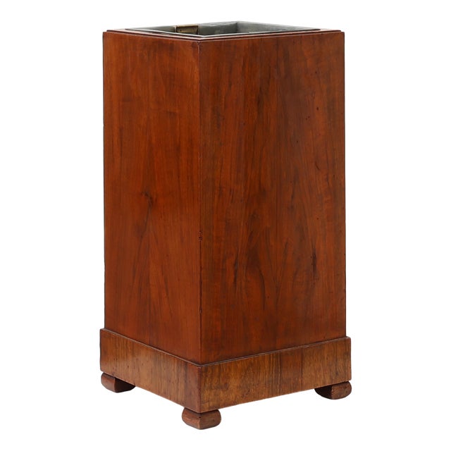 Art Deco Wooden Umbrella Stand, Italy, 1920s For Sale