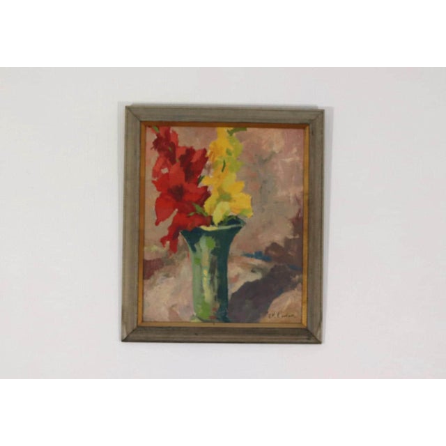 H. H. Västrom, Lilies, 1950s, Oil on Panel, Framed For Sale - Image 4 of 18