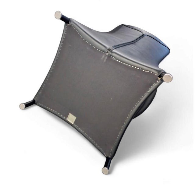 Lounge Chairs in Black Leather by Paolo Piva, Set of 2 For Sale - Image 11 of 18