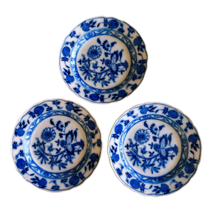 Antique Meissen England Porcelain Plates- Set of 3