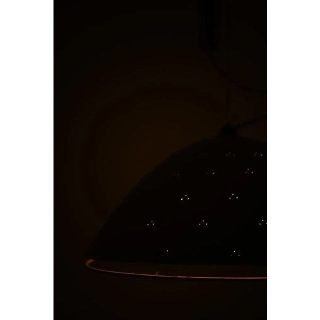 Beige Ceiling Lamp Produced attributed to Paavo Tynell for Taito Oy, 1950s For Sale - Image 8 of 9