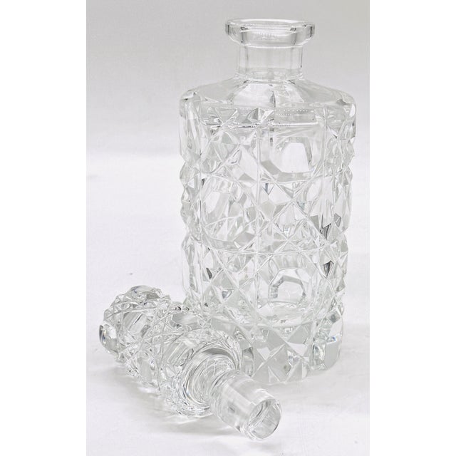 Art Deco English Art Deco Cut Glass Diminutive Decanter, Circa 1930s For Sale - Image 3 of 8