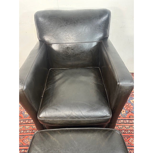 Bradington Young 1960s Bradington Young Armchair and Ottoman For Sale - Image 4 of 11