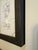 Strong lines in complex figurative drawings in ink on heavy cream paper under gallery acrylic in new, custom solid wood...