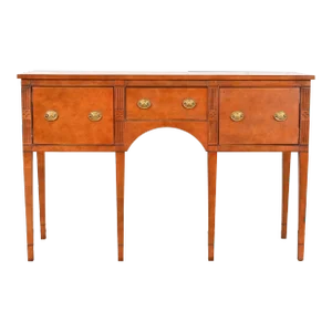 Baker Furniture Federal Birdseye Maple Sideboard Credenza