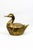 Hollywood Regency Gilt Metal Duck-Shaped Ice Bucket with Hinged Lid and White Lacquered Compartment by Mauro Manetti, 1970s For Sale - Image 11 of 18