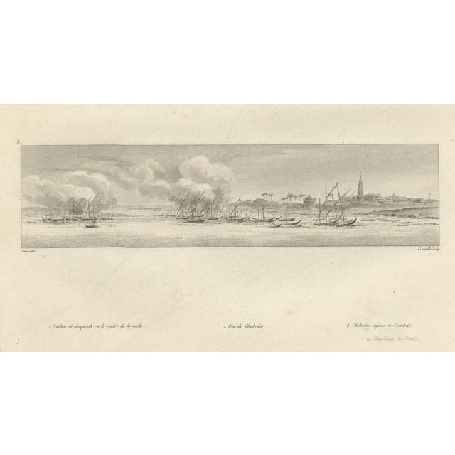 Early 19th Century After Dominique Vivant Denon, Napoleonic Egypt Campaign: Three Panoramic Views Along the Nile, 1802, Engraving on Paper For Sale - Image 5 of 10