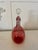 Mid 19th Century Antique Victorian Cranberry Glass Decanter, 1860s For Sale - Image 5 of 7