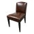 Marco Furniture Leather Side Chair For Sale