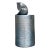 Vintage Brutalist Sculptural Black Studio Pottery Vase For Sale