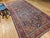 Antique Persian Malayer Gallery Rug, Hand-Knotted Wool, Geometric Pattern, 6x12, Navy & Red For Sale - Image 4 of 14
