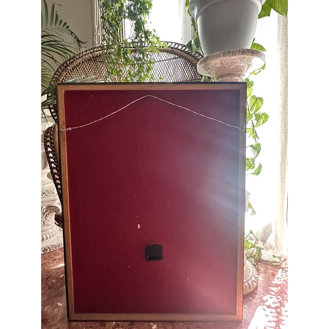 The Muse of Silent Look Alphonse Mucha in Glazed Ceramic Wall Clock, 1970s For Sale - Image 12 of 14