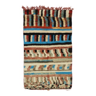 Vintage Boujad Moroccan Rug - 05'02 X 08'04 For Sale