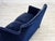 Danish Two-Seater Sofa in Dark Blue Furniture Velour, 1960s For Sale - Image 12 of 15