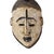 A wonderful Igbo Maiden Spirit Mask from Nigeria adorned with white pigment. Reflecting typical facial features found on...