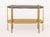 Contemporary Luxxu Marble Top Two-Tier Brass "Craig" Table For Sale - Image 3 of 8