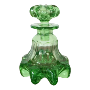 Green Art Glass Decanter