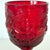 1970s Madonna Inn Ruby Red Glasses, Leaf Pattern Goblet, Fenton / Wright Set of 2 For Sale - Image 12 of 13