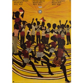 Original Olympic Poster by Ancent Soi, 1972 For Sale