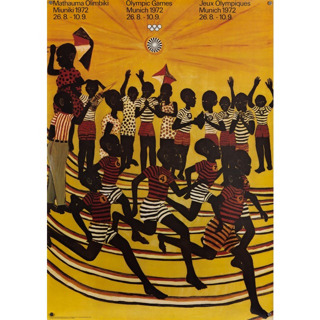 Original Olympic Poster by Ancent Soi, 1972 For Sale