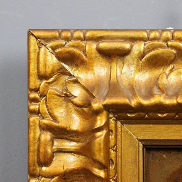 Textile Pietro Scoppetta, Portrait, Oil on Canvas, Framed For Sale - Image 7 of 10