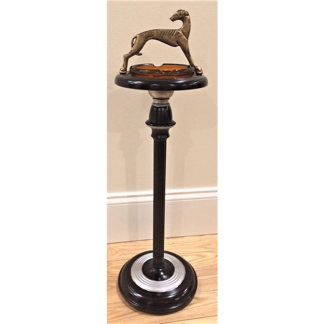 Art Deco Greyhound Ashtray Stand Chairish