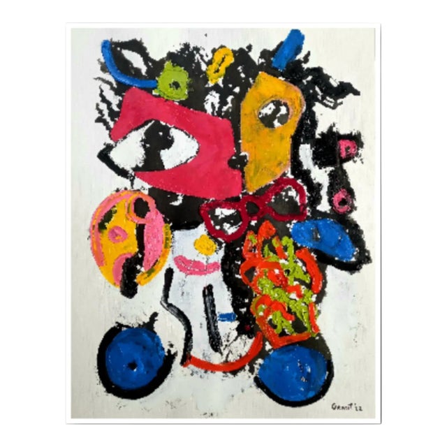 'Mikki Lee' #2 - High-End Framed Original Oil Painting by Diane Grant. Oil, ink and pencil on special canvas grain Fine...