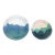 Pair of Vintage 80's American Studio Ceramic Plates With Landscape Style Layered Glaze For Sale