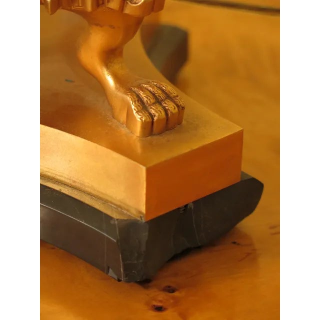 1990s Regency Style Brass Table Lamp For Sale In Philadelphia - Image 6 of 12