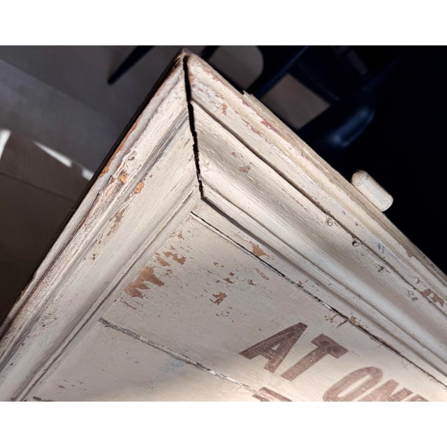 Late 1800s Antique Victorian English ‘Hovis Bread General Store Trade Advertising Sign, Hand Painted on a Door Panel For Sale - Image 11 of 12