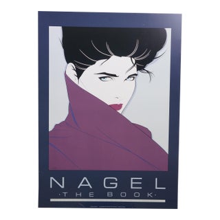 1985 Patrick Nagel the Book Original Pop Art Poster Print Dumas Mirage 36" For Sale