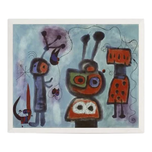 2010 Joan Miro 'The Bird with a Calm Look, Its Wings in Flames' Offset Lithograph