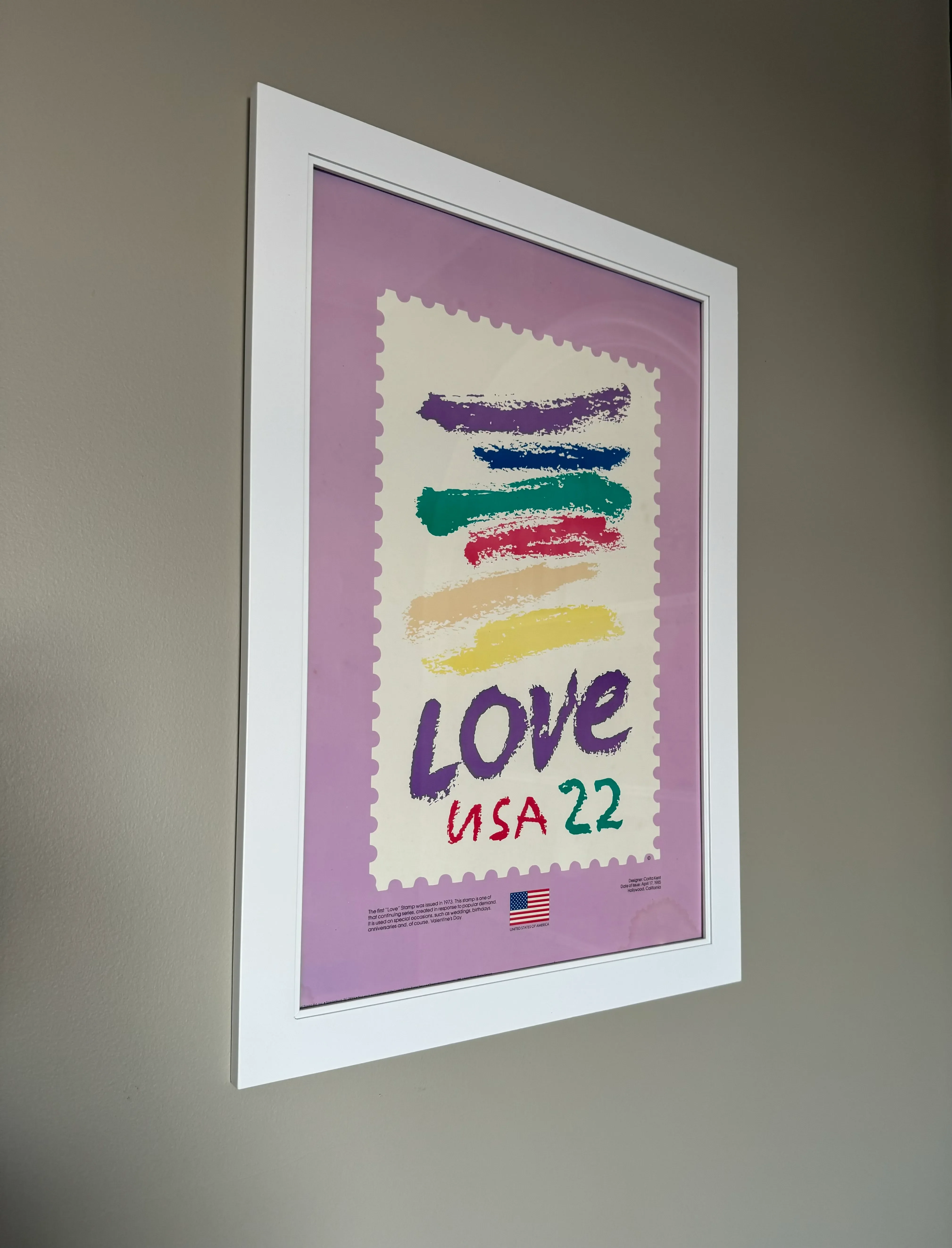 Sister Mary Corita Kent Vintage 1985 Art Exhibition Print, Framed