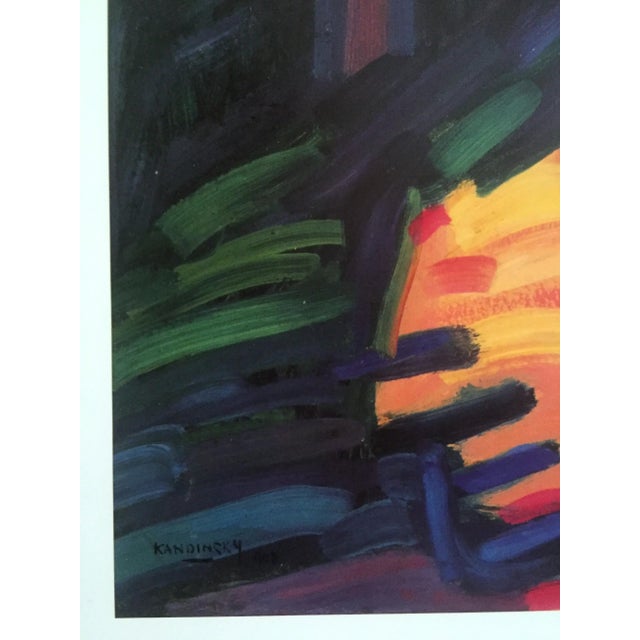 Yellow Kandinsky 1982 Lithograph Print Museum Poster " Street in Murnau With Woman " 1908 For Sale - Image 8 of 11