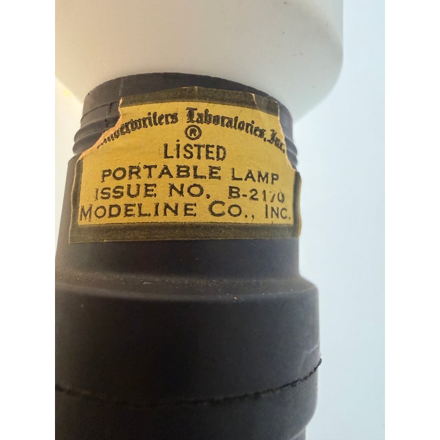 Wood Mid Century Modern Modeline of California Ostrich Egg Floor Lamp by Jack Haywood For Sale - Image 7 of 7