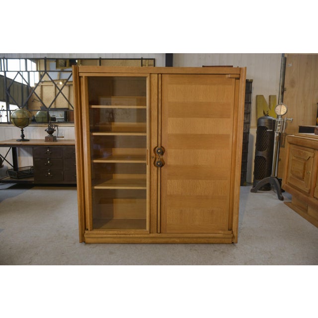 Display Cabinet by Guillerme et Chambron with Ceramic Handles by Danikowski for Votre Maison, 1960s For Sale - Image 14 of 17