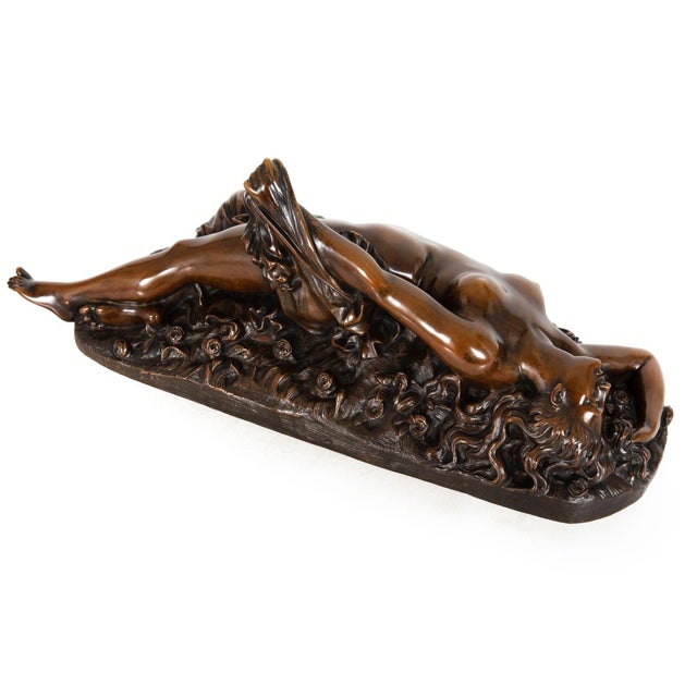 French Bronze Sculpture of “Woman Bitten by Snake” by Clesinger For Sale - Image 4 of 18