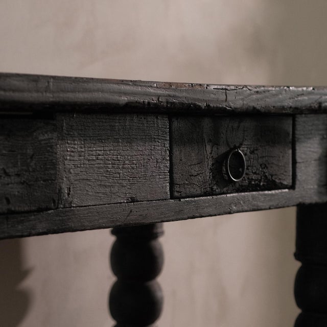 1960s Console Table with Shou Sugi Ban Finish, 1960s For Sale - Image 5 of 11