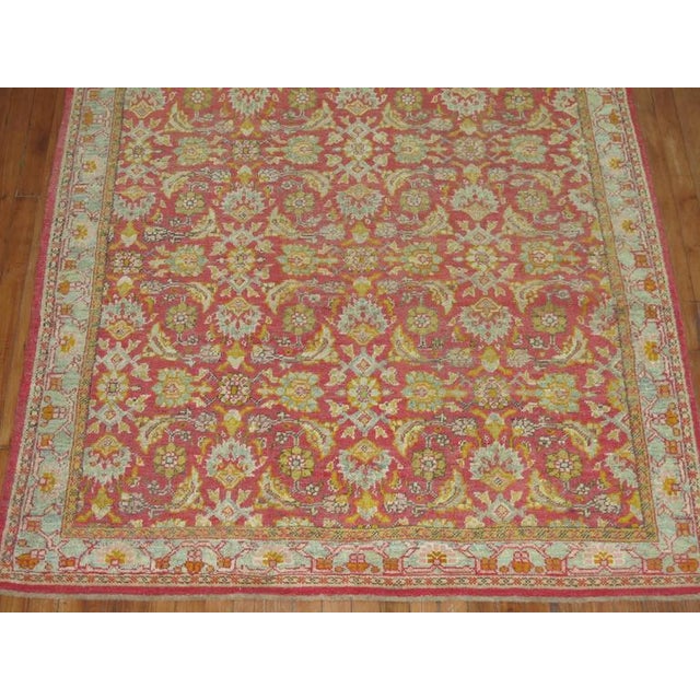 Early 20th Century Zabihi Collection Antique Turkish Kula Carpet - 4'10" x 7'2" For Sale - Image 5 of 8