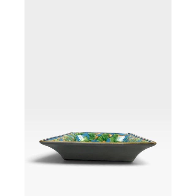 Late 20th Century Vintage Raynaud Limoges "Louxor" Porcelain Trinket Tray by Etienne Boyer For Sale - Image 5 of 6