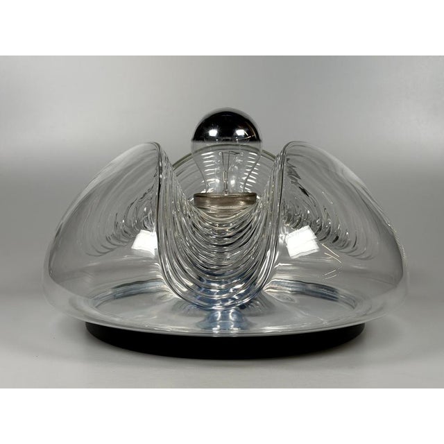 Mid-Century Modern Wave Wall Lamp by Koch & Lowy for Peill & Putzler, 1970s For Sale - Image 3 of 18