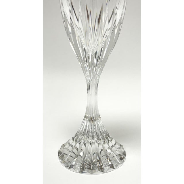 Baccarat Baccarat Massena Fluted Champagne Flutes - a Pair For Sale - Image 4 of 5