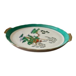Vintage Noritake Japanese Porcelain Handpainted Plate For Sale