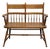 High End Vintage Solid Hard Rock Maple Colonial Early American 35" Bench Settee For Sale