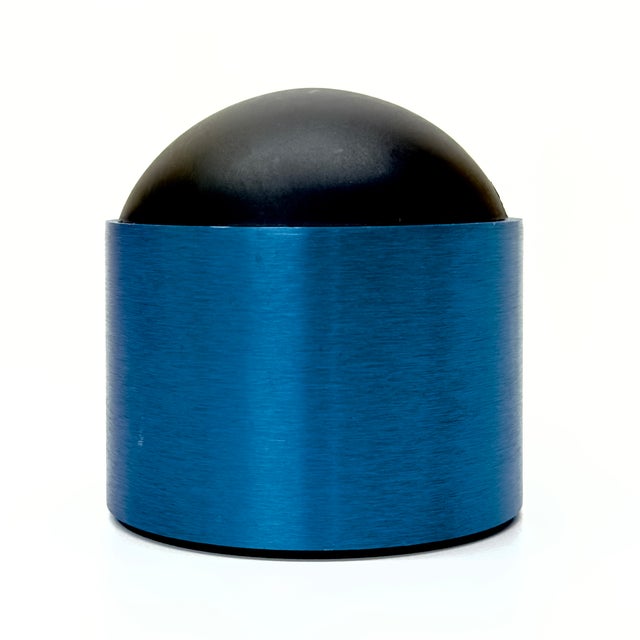 Art Deco Postmoderne Style Anodized Aluminum Cream & Sugar Set by David Tisdale for Elika For Sale - Image 3 of 9