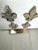 French Provincial French Fleur-De-Lis Embossed Concrete Cabinetry Knobs, Set of Four For Sale - Image 3 of 12