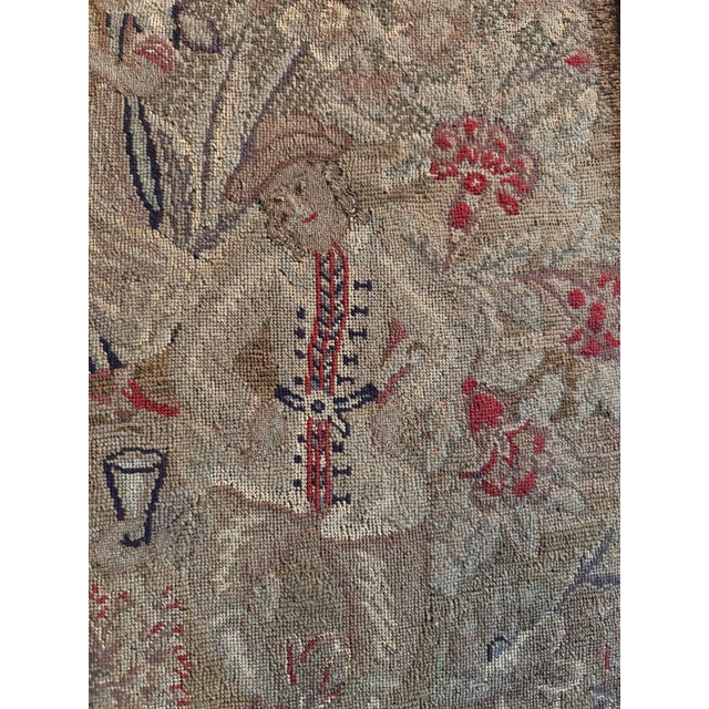 English Fire Screen Tapestry Early 19th Century For Sale - Image 3 of 8