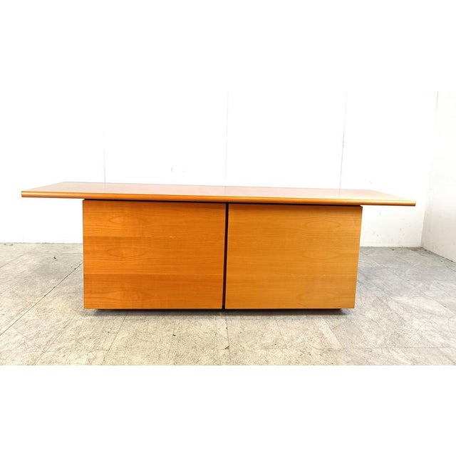 Italian Wooden Sideboard with Sliding Doors, 1990s For Sale - Image 4 of 15
