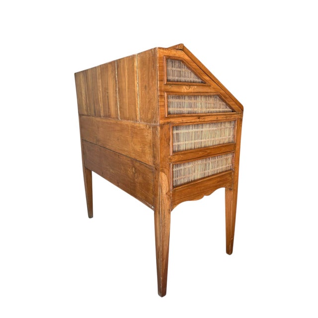 English Campaign Wooden Secretary, 1890s For Sale - Image 6 of 9
