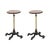 19th Century Mahogany and Brass Occasional Tables, Set of 2 For Sale